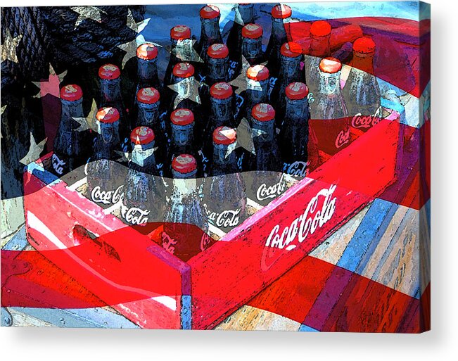 Coke Acrylic Print featuring the painting Coca Cola Americana by David Lee Thompson