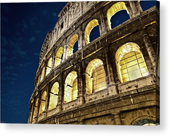 Colosseum Acrylic Print featuring the photograph Colosseum by Brian Bonham