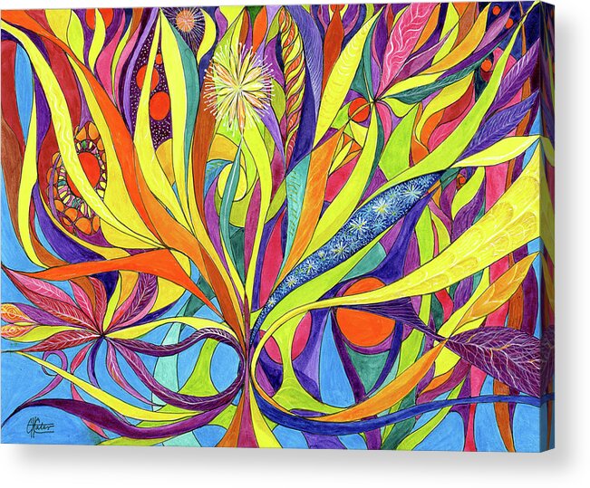 Colourful Acrylic Print featuring the painting Colourful 2009 by Charles Cater