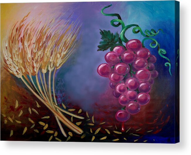Communion Acrylic Print featuring the painting Communion by Kevin Middleton