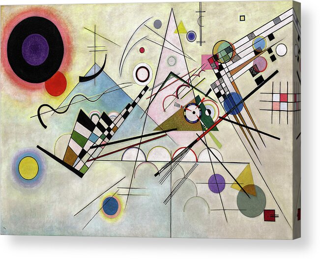 Der Blaue Reiter Acrylic Print featuring the painting Composition 8 by Wassily Kandinsky