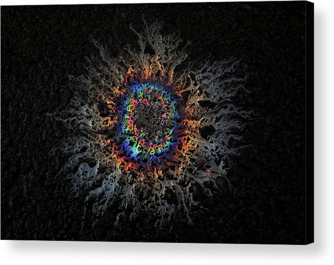 Abstract Acrylic Print featuring the photograph Corona by Mark Fuller
