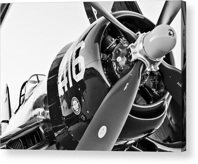 Airshow Acrylic Print featuring the photograph Corsair's Nose by Chris Buff