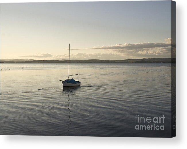 Boat Acrylic Print featuring the photograph Cramond. Boat. by Elena Perelman