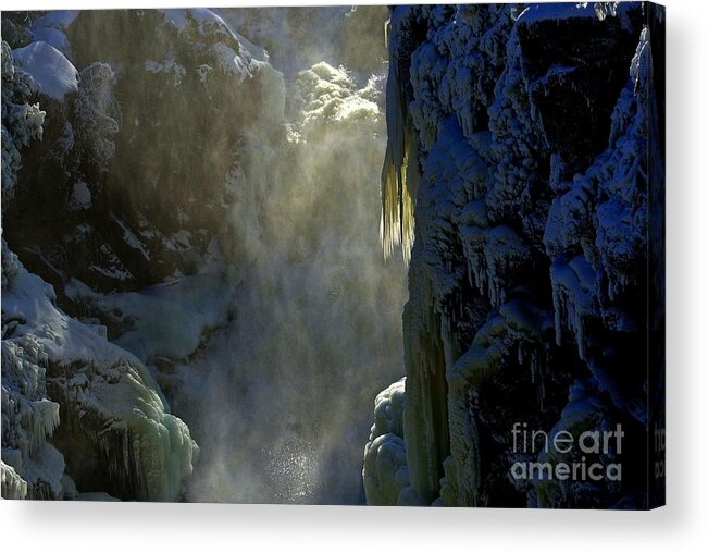 Falls Acrylic Print featuring the photograph Deep by Elfriede Fulda