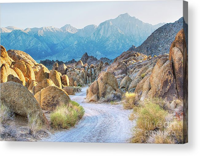 Eastern Sierra Acrylic Print featuring the photograph Deep Within The Alabama Hills by Mimi Ditchie