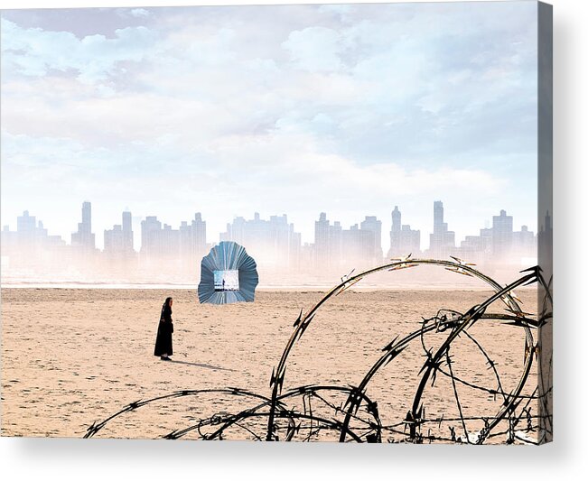 Desert Acrylic Print featuring the digital art Desert World by Rick Mosher