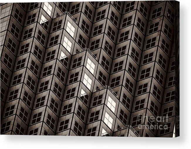 Building Acrylic Print featuring the photograph Dices Noir by Lorenzo Cassina