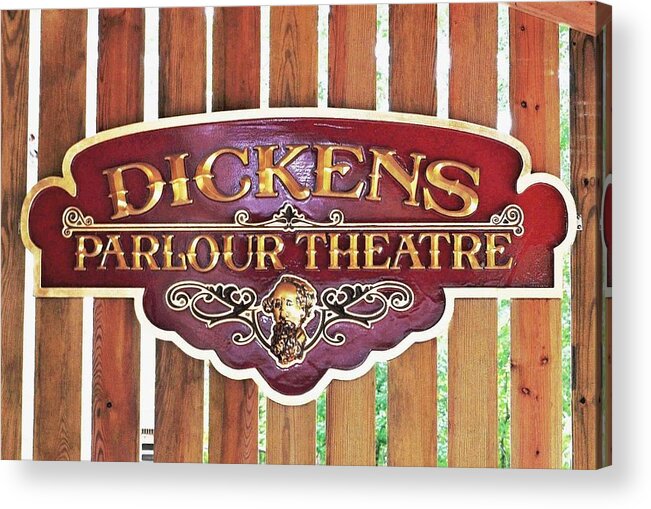  Acrylic Print featuring the photograph Dickens Parlour Theatre by Kim Bemis