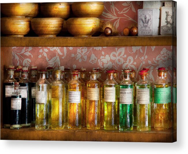 Pharmacist Acrylic Print featuring the photograph Doctor - Colorful Cures by Mike Savad