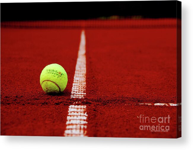 Tennis Acrylic Print featuring the photograph Down And Out by Hannes Cmarits