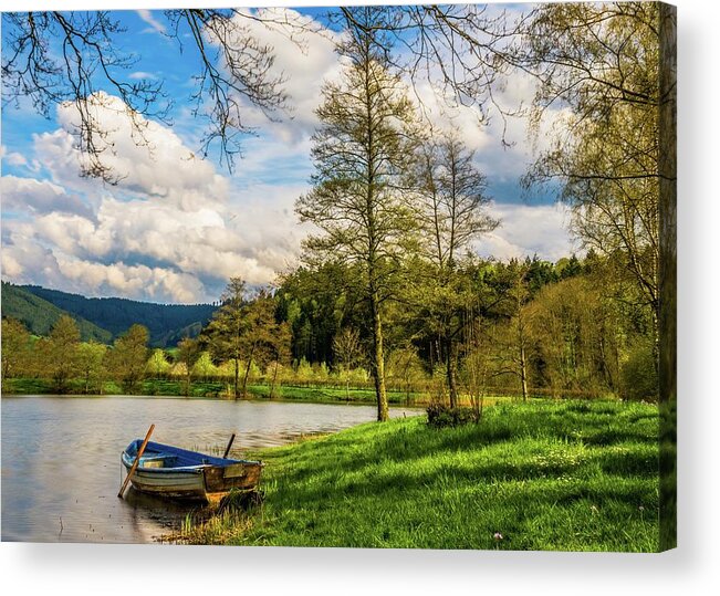 Lake Acrylic Print featuring the photograph Down By the Lake by David Dehner