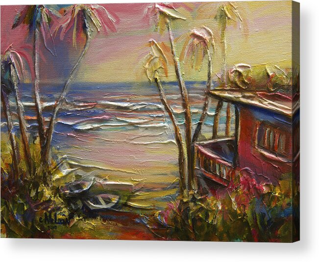 Easter Acrylic Print featuring the painting Easter Unwind Mayaro 2 by Cynthia McLean