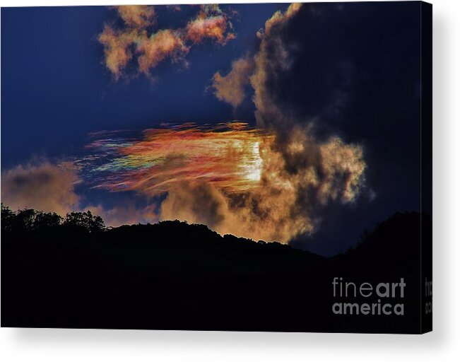 Clouds Acrylic Print featuring the photograph Electric Rainbow by Craig Wood