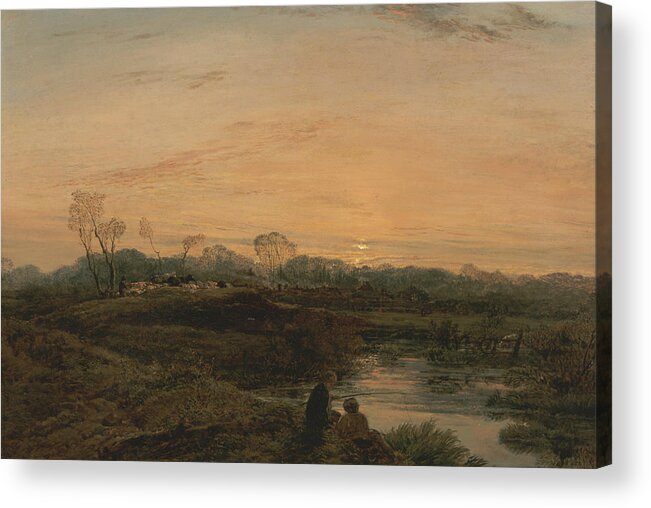 John Linnell Acrylic Print featuring the painting Evening, Bayswater by John Linnell