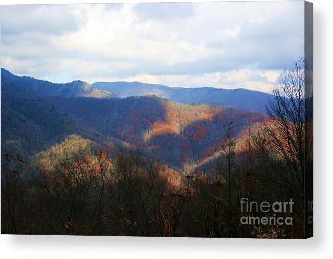 Autumn Acrylic Print featuring the photograph Fall Mountain Blanket by Robert Wilder Jr
