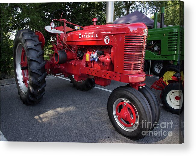 Tractor Acrylic Print featuring the photograph Farmall H by Mike Eingle