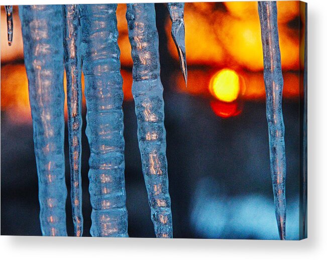 Winter Acrylic Print featuring the photograph February Sunrise by Ken Stampfer