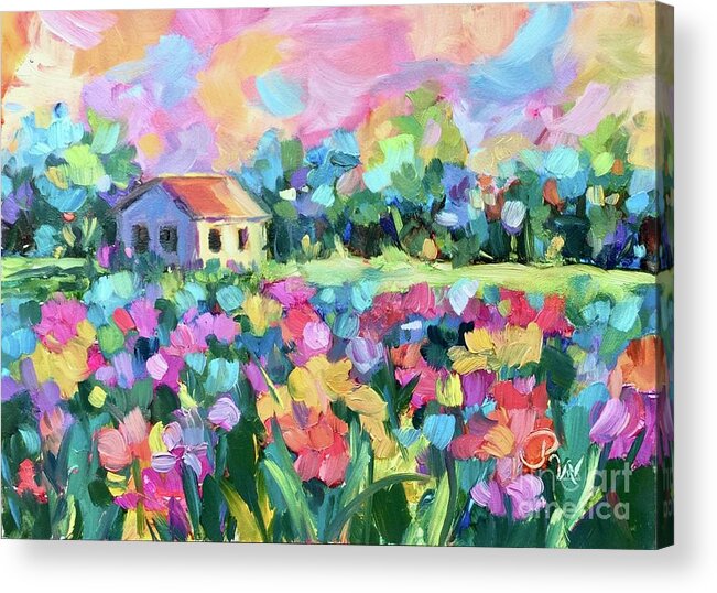 Provence Acrylic Print featuring the painting Field of Dreams by Patsy Walton