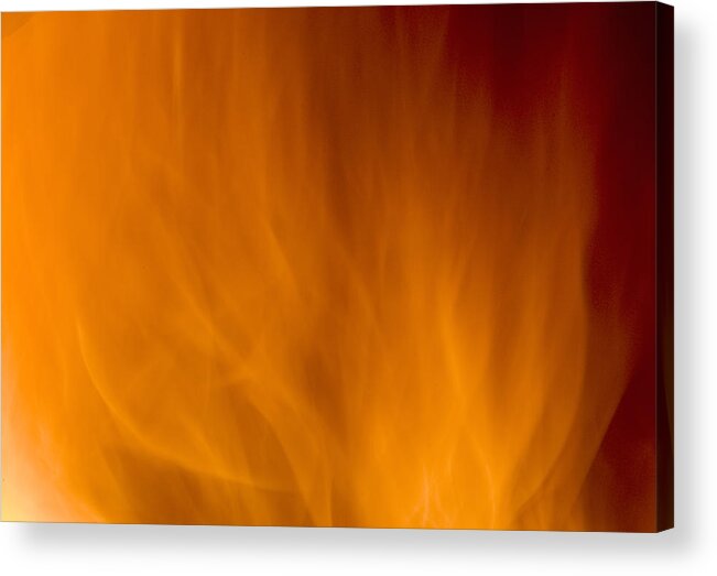 Fire Background Acrylic Print featuring the photograph Fire orange abstract background by Michalakis Ppalis
