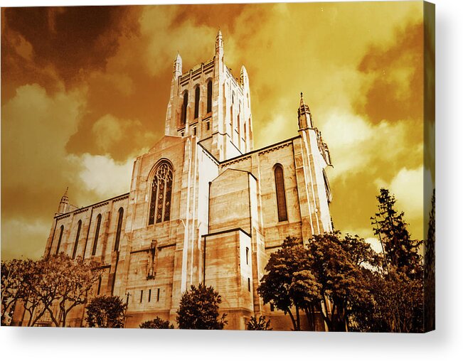 Church Acrylic Print featuring the photograph First Congregational Church by Joseph Hollingsworth