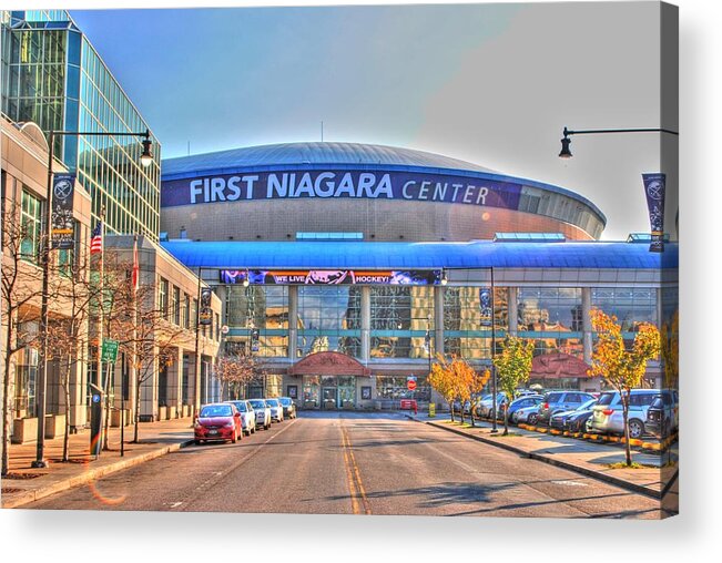  Acrylic Print featuring the photograph First Niagara Center by Michael Frank Jr
