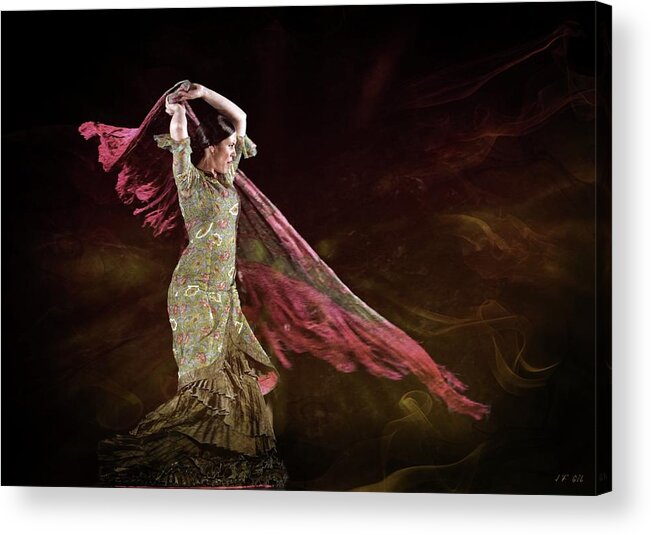Marseille Acrylic Print featuring the photograph Flamenco Nomada by Jean Francois Gil