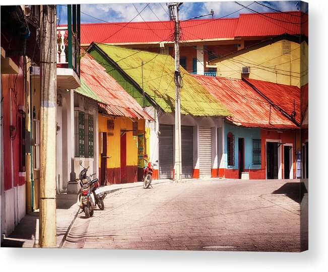 Flores Guatemala Acrylic Print featuring the photograph Flores Guatemala by Tatiana Travelways