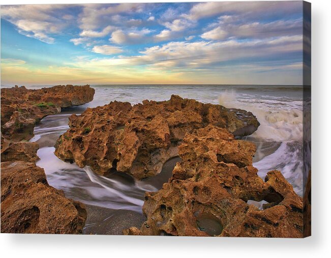 Ocean Reef Park Acrylic Print featuring the photograph Florida Riviera Beach Ocean Reef Park by Juergen Roth