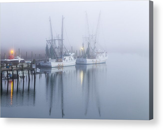 Shrimp Boat Acrylic Print featuring the photograph Folly Fog by Jim Miller