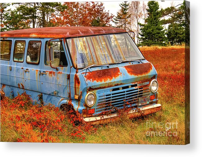 Ford Acrylic Print featuring the photograph Ford Van by Alana Ranney