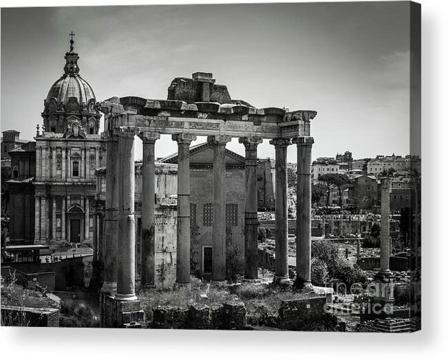Foro Acrylic Print featuring the photograph Foro Romano, Rome Italy by Perry Rodriguez