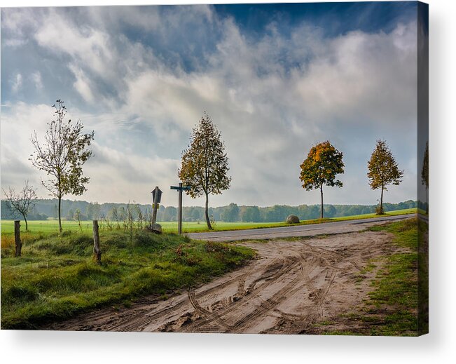 Agriculture Acrylic Print featuring the photograph Four on the crossroads by Dmytro Korol