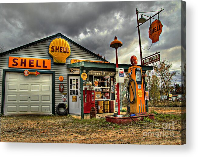 Shell Acrylic Print featuring the photograph Full Service by Brenda Giasson