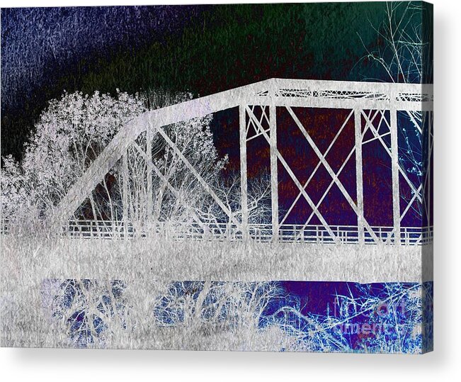 Featured Acrylic Print featuring the photograph Ghostly Bridge by Jenny Revitz Soper