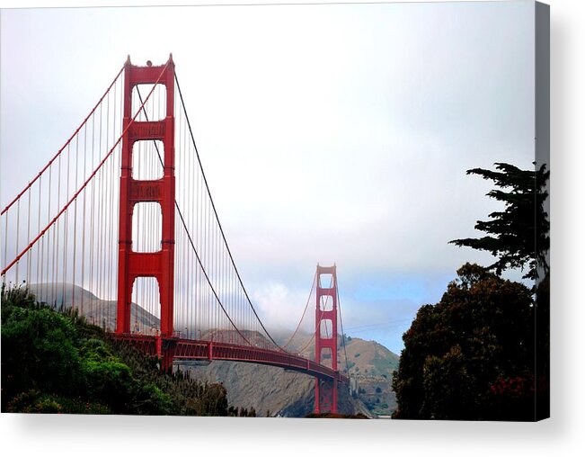 Golden Gate Bridge Acrylic Print featuring the photograph Golden Gate Bridge Full View by Matt Quest