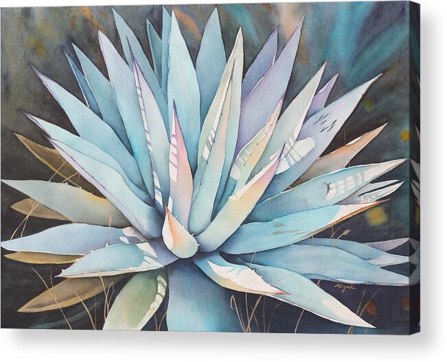 Century Plant Acrylic Print featuring the painting Good Morning Starshine by Kelly Miyuki Kimura