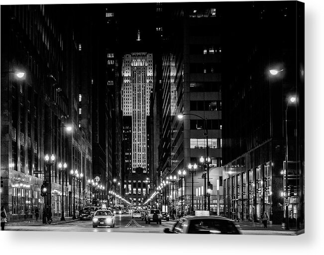 Chicago Board Of Trade Acrylic Print featuring the photograph Gotham by John Roach