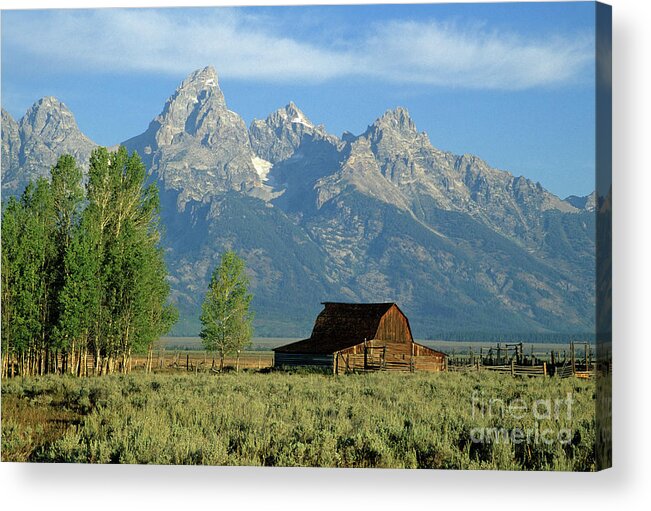 Barn Acrylic Print featuring the photograph Grand Teton National Park, Wyoming by Kevin Shields