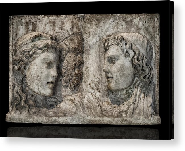  Acrylic Print featuring the photograph Greek Furneral Box by Gary Warnimont
