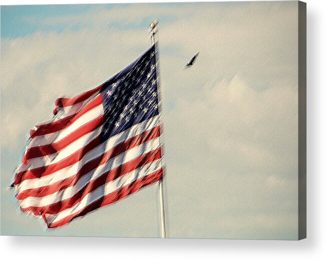 Photography Acrylic Print featuring the photograph Happy Birthday AMERICA by Susanne Van Hulst
