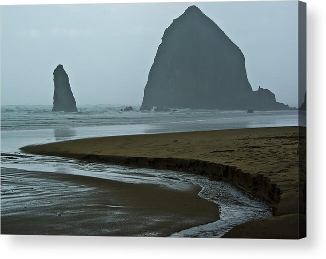 Cannon Beach Acrylic Print featuring the photograph Haystack Rock by Dale Stillman
