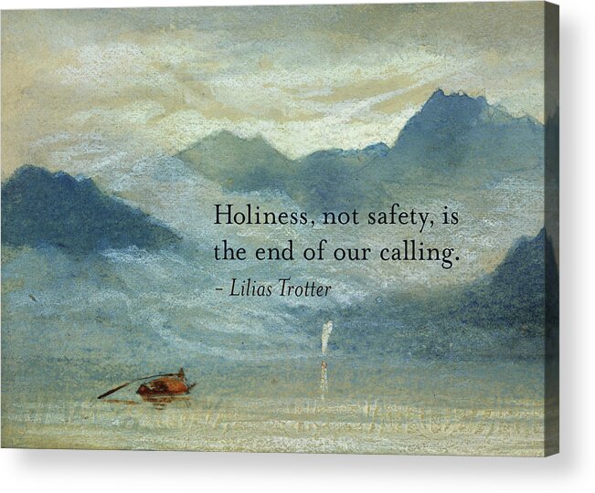 Landscape Acrylic Print featuring the painting Holiness, Not Safety by Lilias Trotter