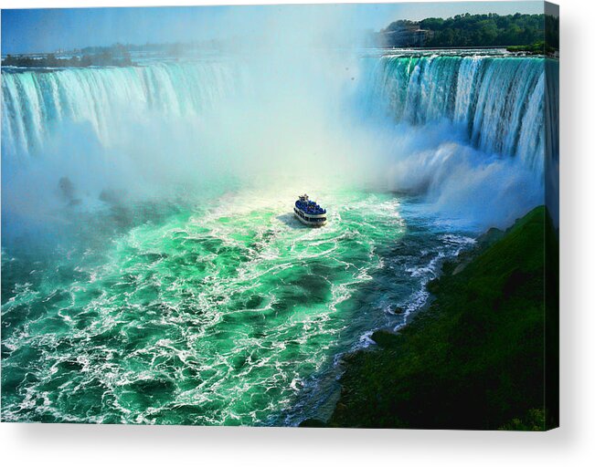 Niagara Acrylic Print featuring the photograph Horseshoe Falls Niagara by Lawrence Christopher