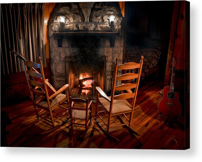 Cabin Acrylic Print featuring the photograph Hot Rockers by T Cairns