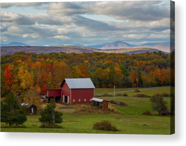 Autumn Acrylic Print featuring the photograph Hudson Valley NY Fall Colors by Susan Candelario