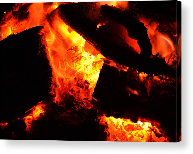Fire Acrylic Print featuring the photograph Into the Light by Richard Andrews