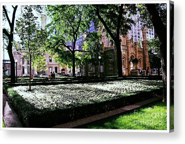 United States Acrylic Print featuring the photograph Jane M. Byrne Plaza - City of Chicago by Frank J Casella
