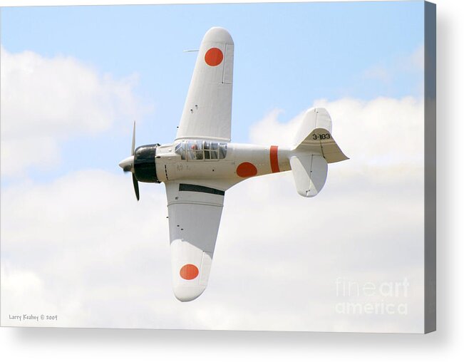 Airplanes Acrylic Print featuring the photograph Japanese Zero by Larry Keahey