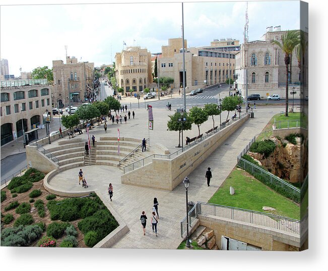 National Garden Acrylic Print featuring the photograph Jerusalem Garden and Square by Munir Alawi